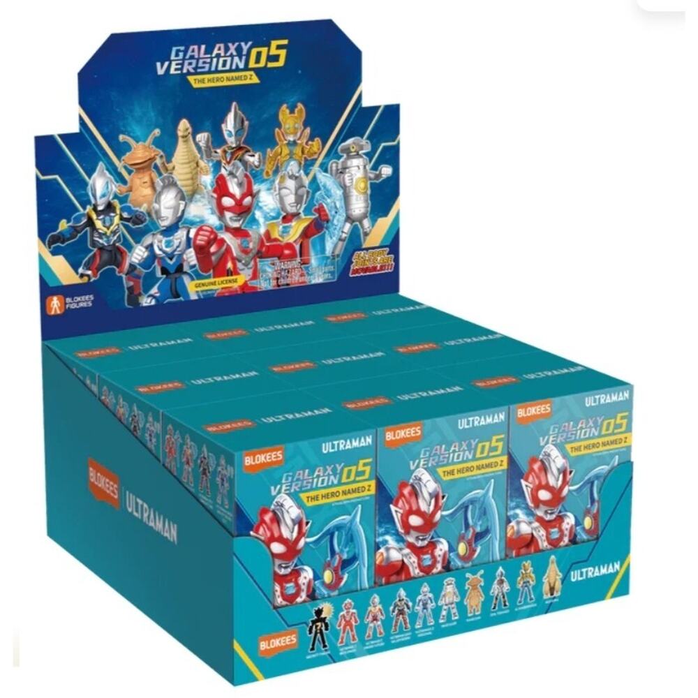 Blokees Boxed Set of 9 Mini Figures Ultraman Galaxy VERSION 05 The Hero Named Z
